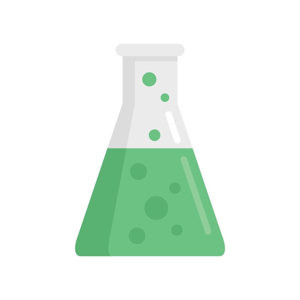 biohazard toverdrank fles icoon vlak geïsoleerd vector