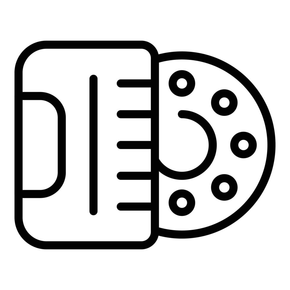 anticonceptie uitrusting icoon schets vector. controle geboorte vector