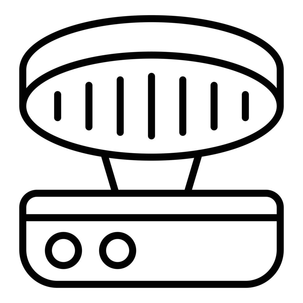 bakken wafel icoon schets vector. ijzer machine vector