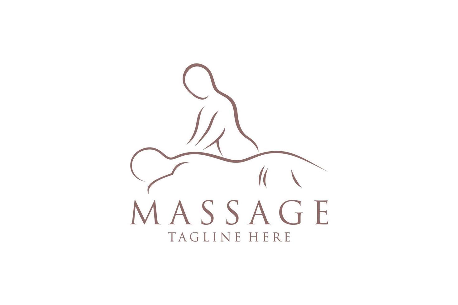 lichaam massage logo, lichaam spa centrum icoon, massage salon, spa, kom tot rust, verjongen, essentieel olie, wit achtergrond, vector illustratie