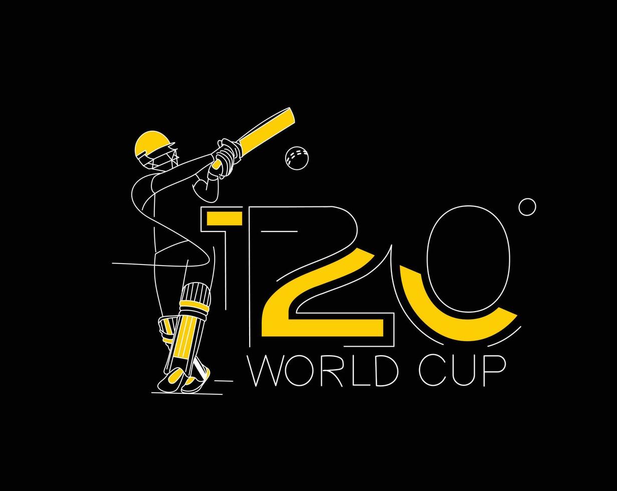 t20 wereld kop krekel kampioenschap poster, sjabloon, brochure, versierd, folder, banier ontwerp. vector