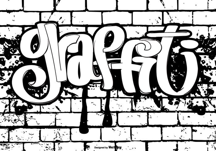 Graffiti Stijl Illustratie vector