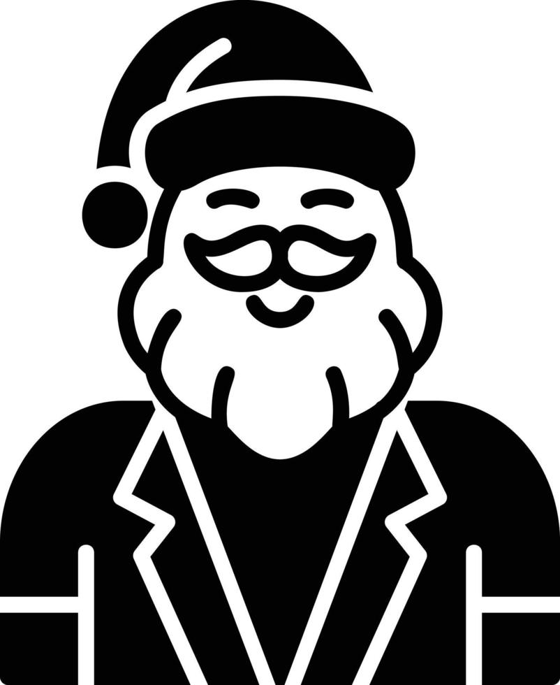 de kerstman claus creatief icoon ontwerp vector