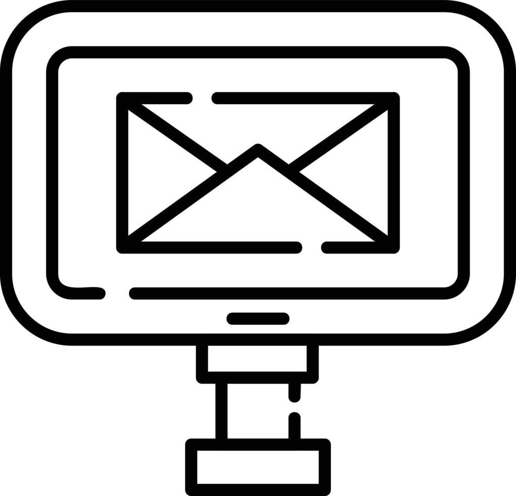 digitaal e-mail creatief icoon ontwerp vector