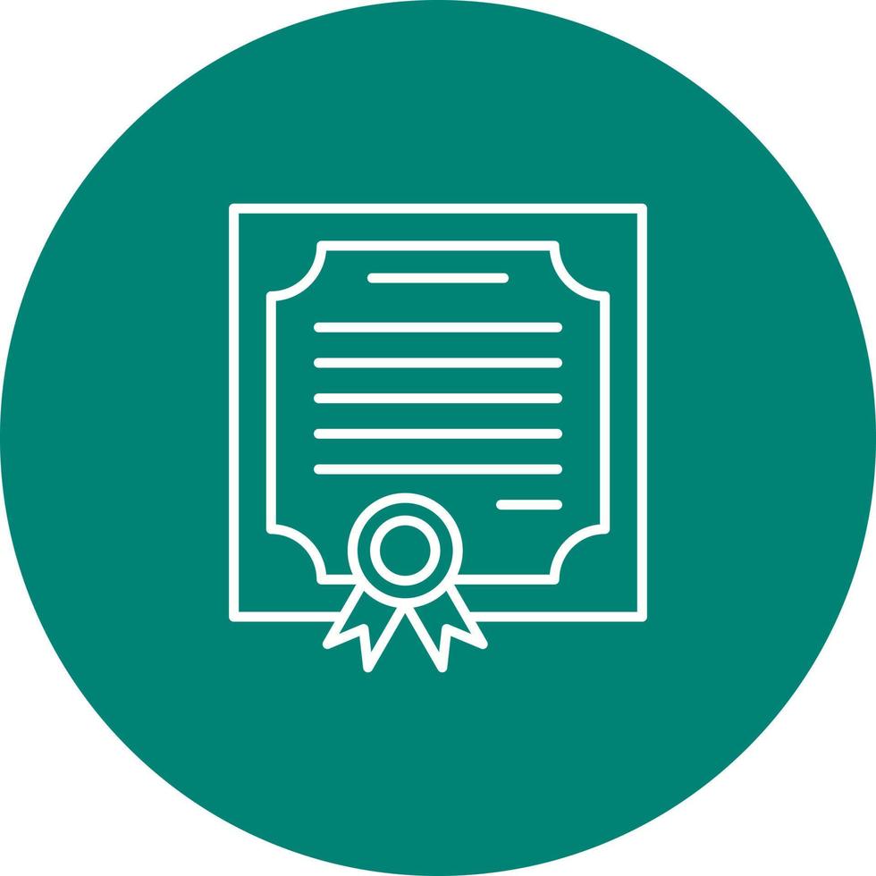 certificaat vector pictogram