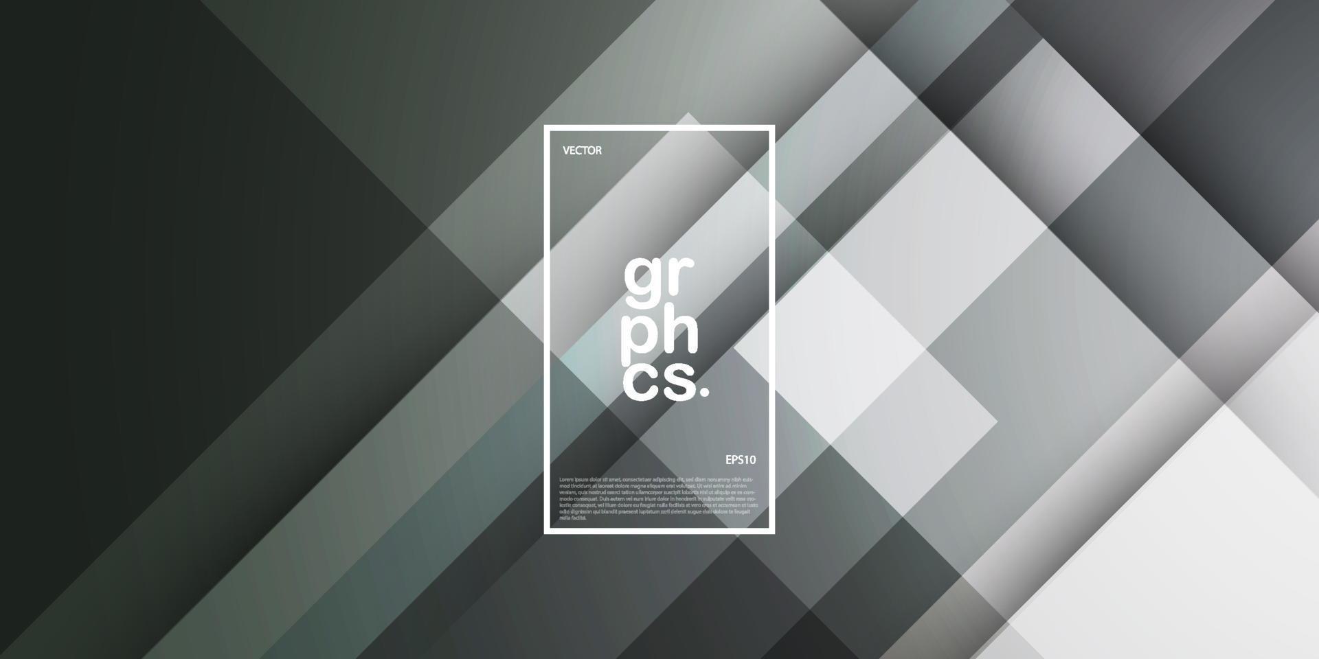 abstract grijs achtergrond eenvoudig meetkundig plein overlappen met schaduw . eps10 vector illustratie