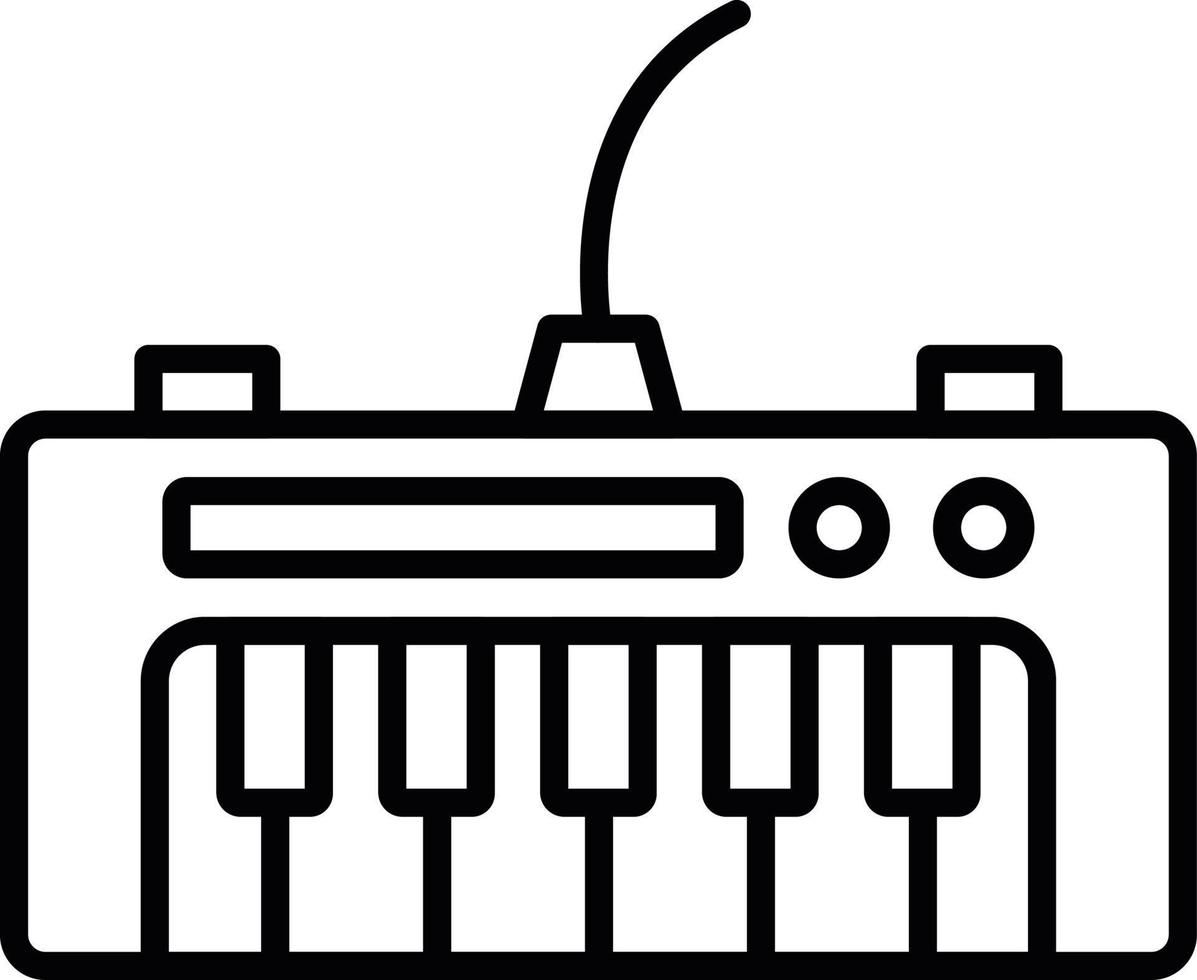 piano toetsenbord creatief icoon ontwerp vector