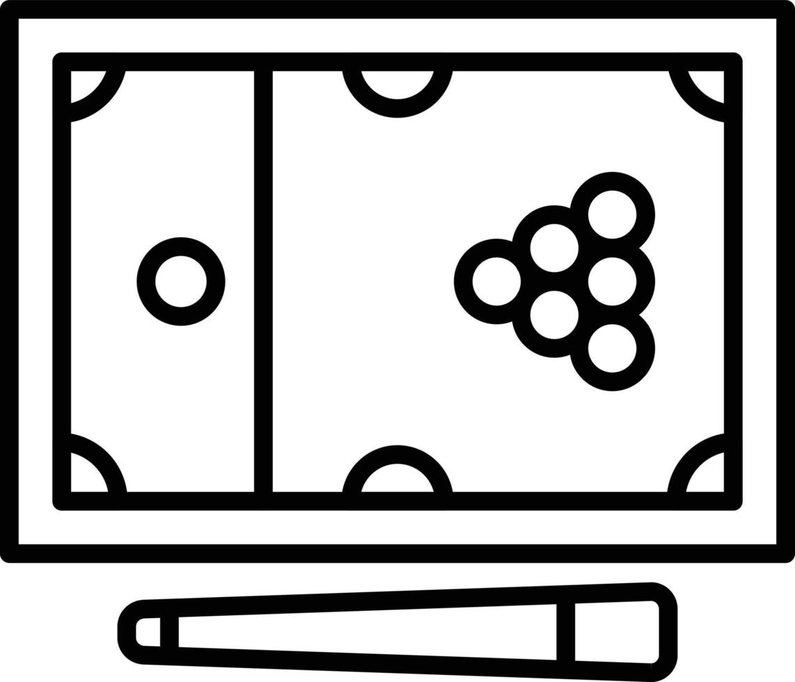 snooker creatief icoon ontwerp vector