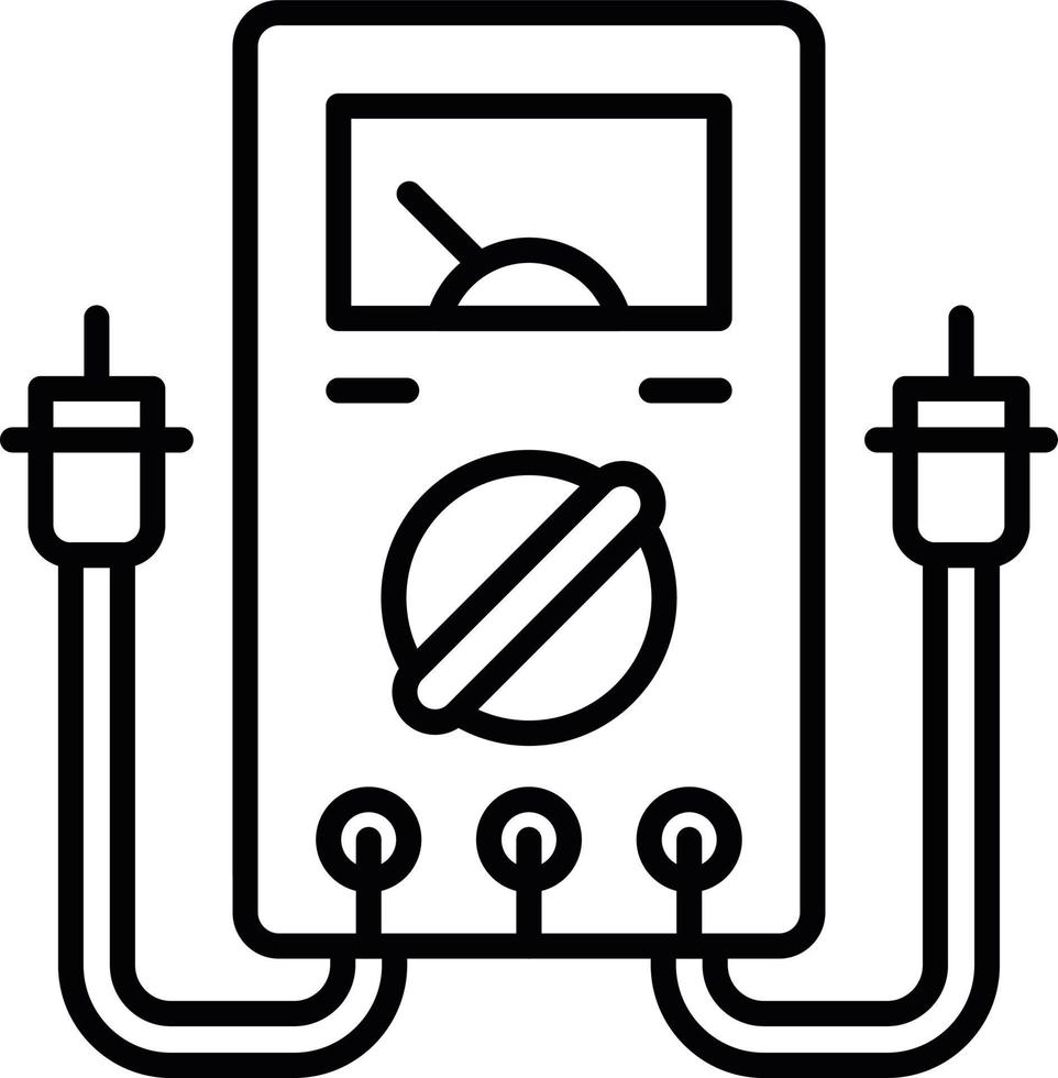 multimeter creatief icoon ontwerp vector