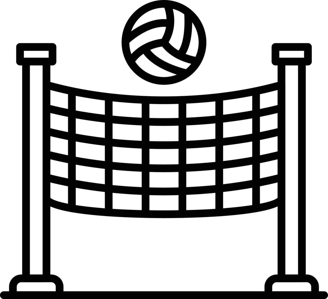 volleybal creatief icoon ontwerp vector