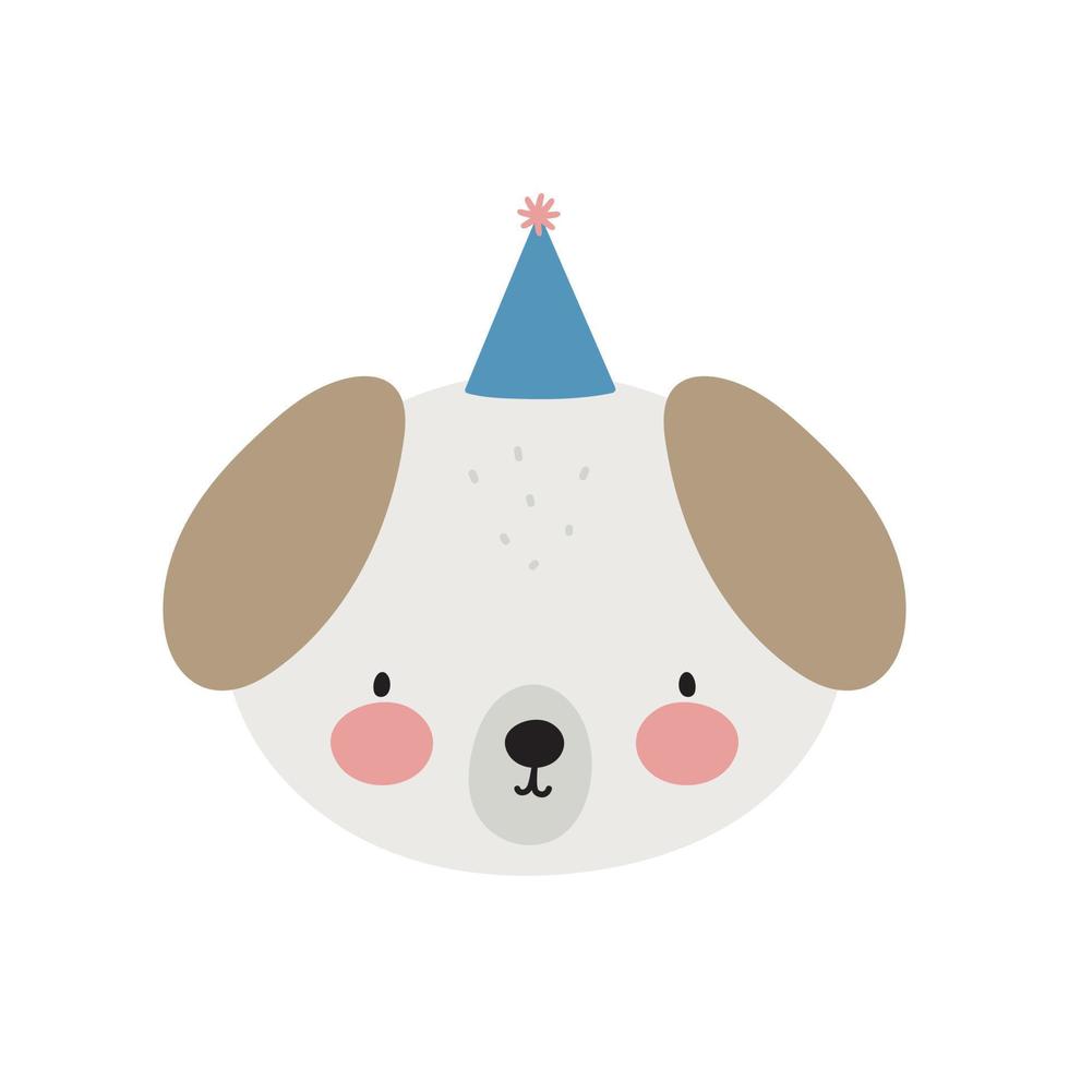 schattig hond. tekenfilm stijl. vector illustratie. voor kaart, affiches, spandoeken, boeken, het drukken Aan de pak, het drukken Aan kleren, kleding stof, behang, textiel of borden.