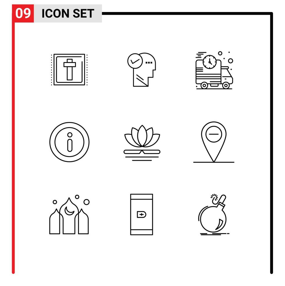9 gebruiker koppel schets pak van modern tekens en symbolen van massage bloem snel menu info bewerkbare vector ontwerp elementen