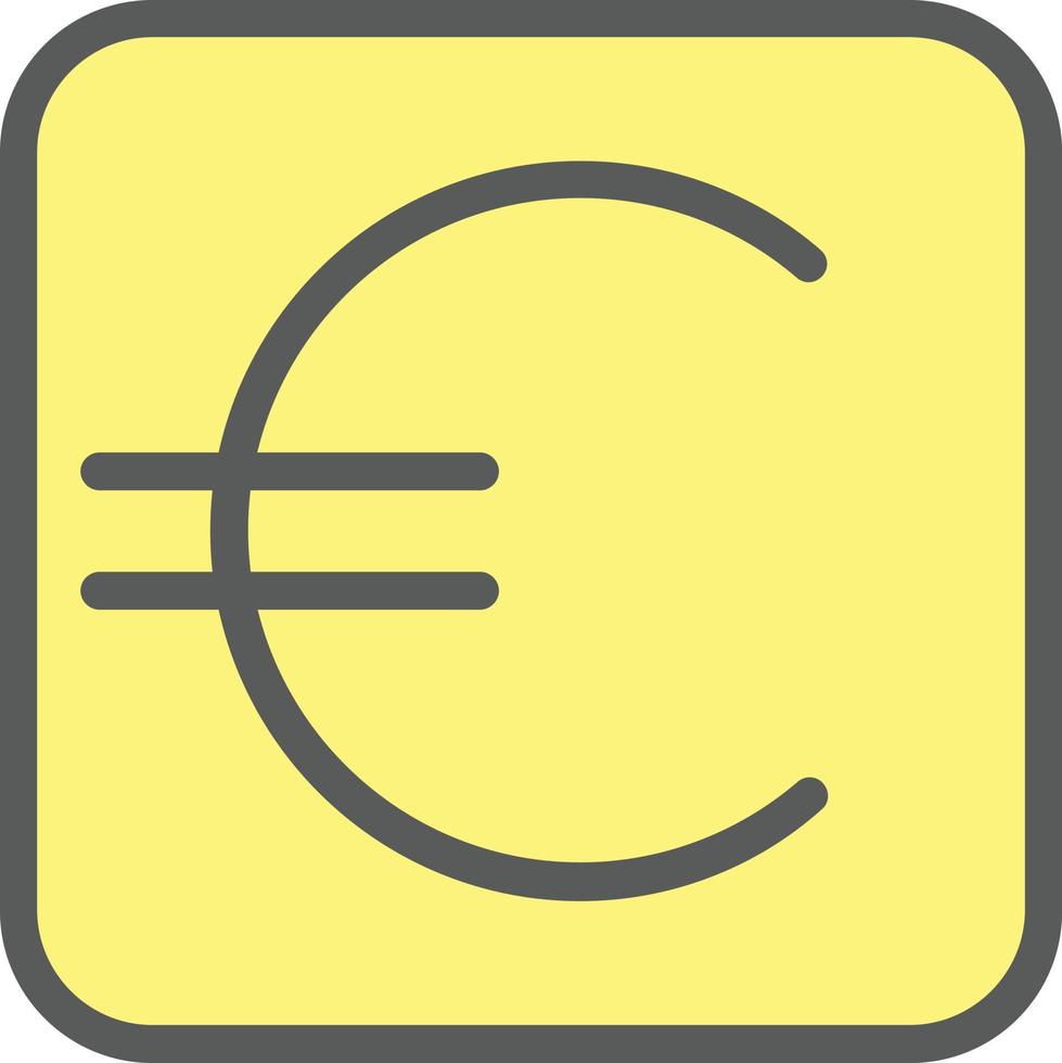euro teken vector icoon ontwerp