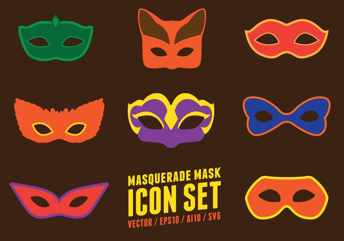 Maskerade Feestmasker vector