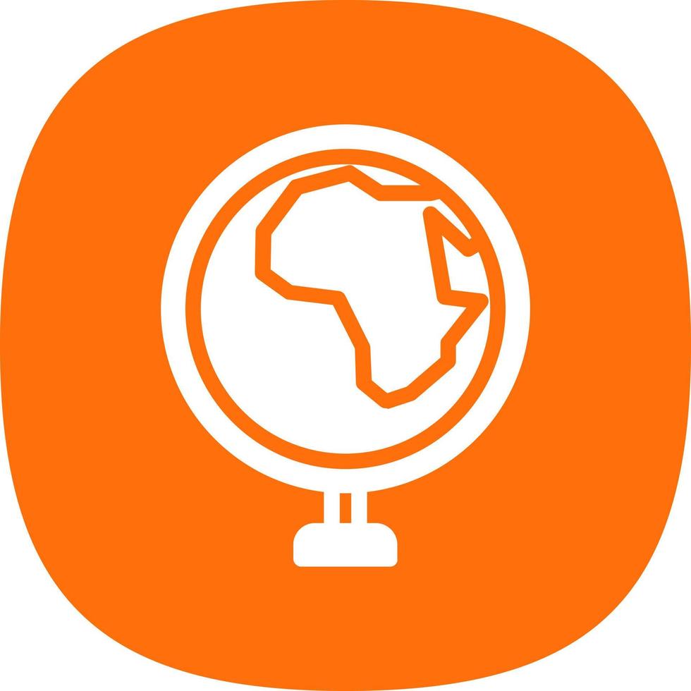 wereldbol Afrika vector icoon ontwerp