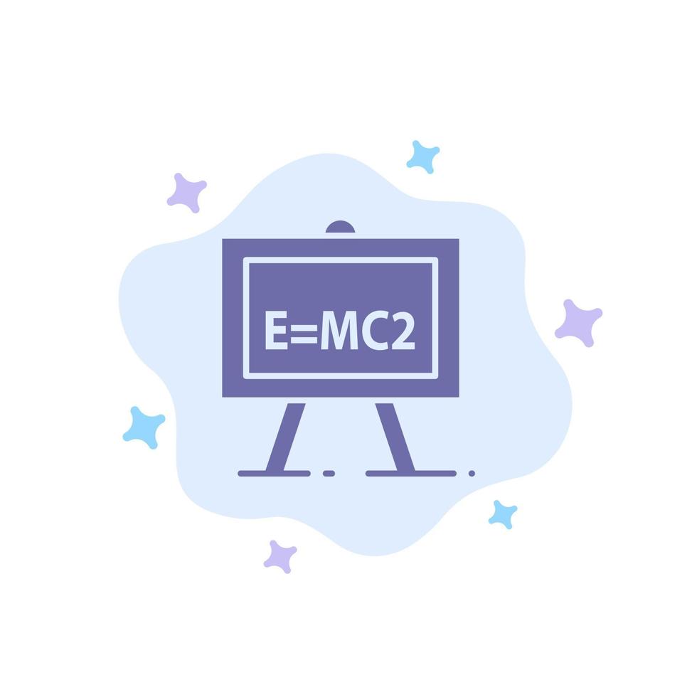 chemie formule wetenschap wetenschap formule blauw icoon Aan abstract wolk achtergrond vector