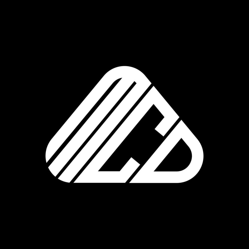 mcd brief logo creatief ontwerp met vector grafisch, mcd gemakkelijk en modern logo.