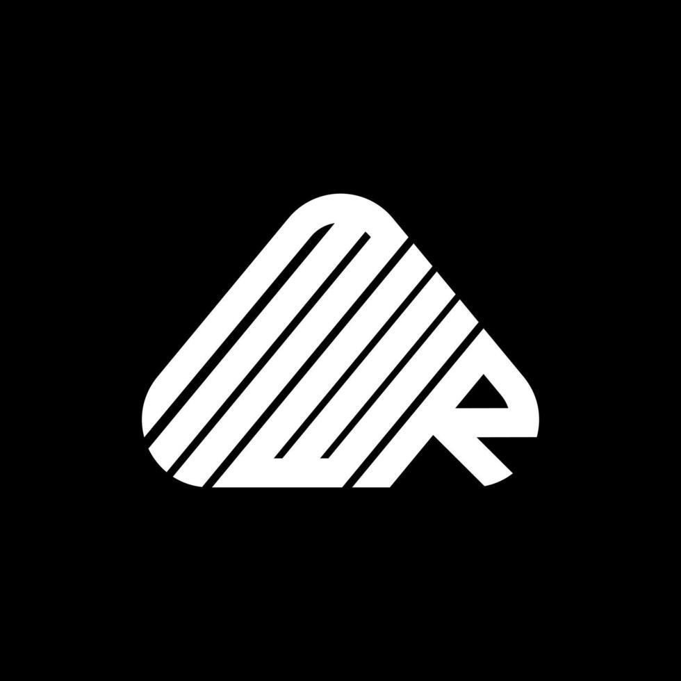 mwr brief logo creatief ontwerp met vector grafisch, mwr gemakkelijk en modern logo.