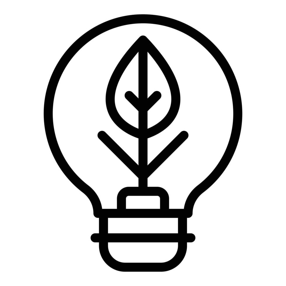 milieuvriendelijk vriendelijk lamp icoon schets vector. eco schoon vector