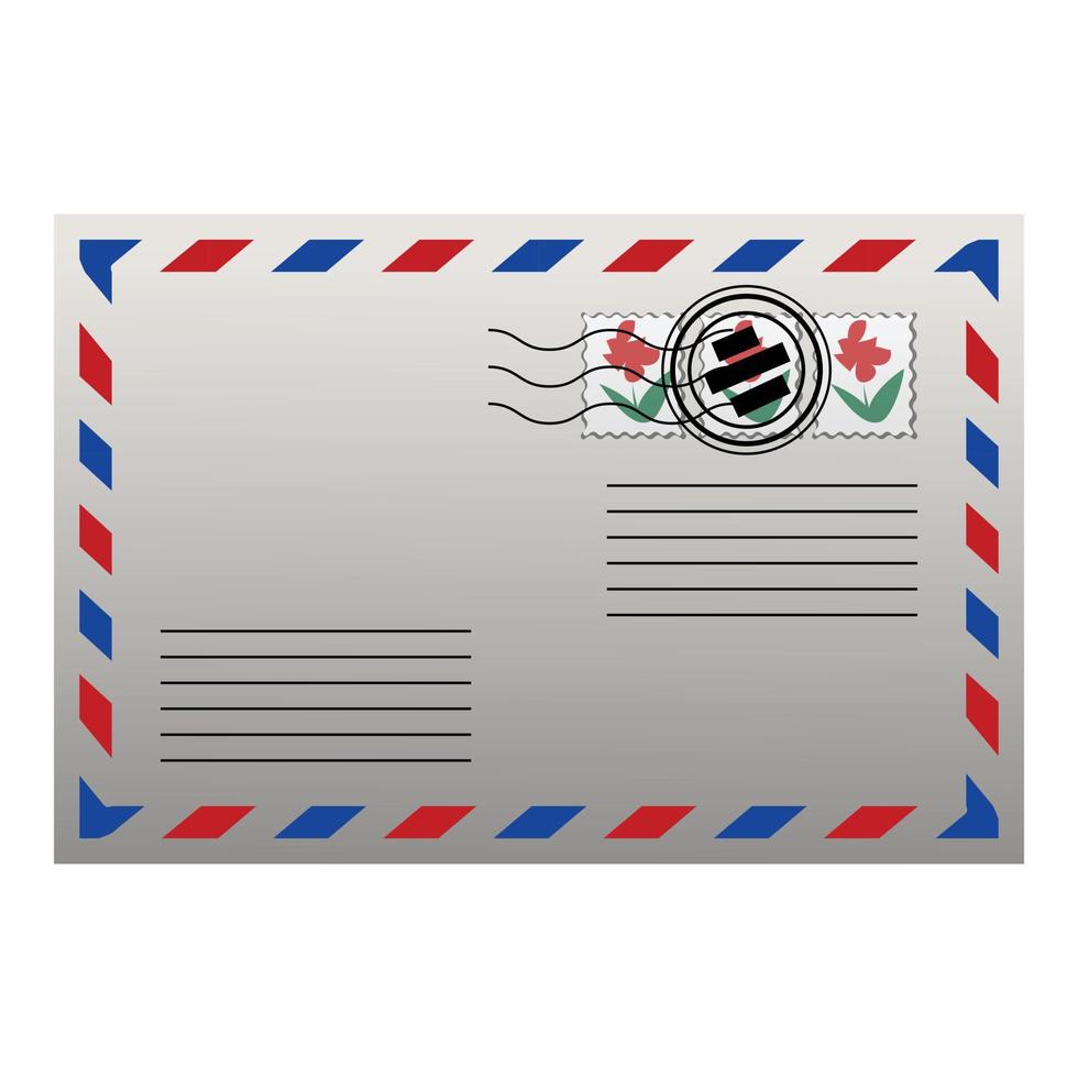 mail post icoon tekenfilm vector. brief baan vector