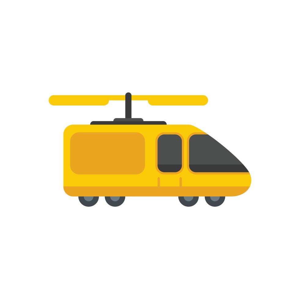 vervoer onbemande taxi icoon vlak geïsoleerd vector