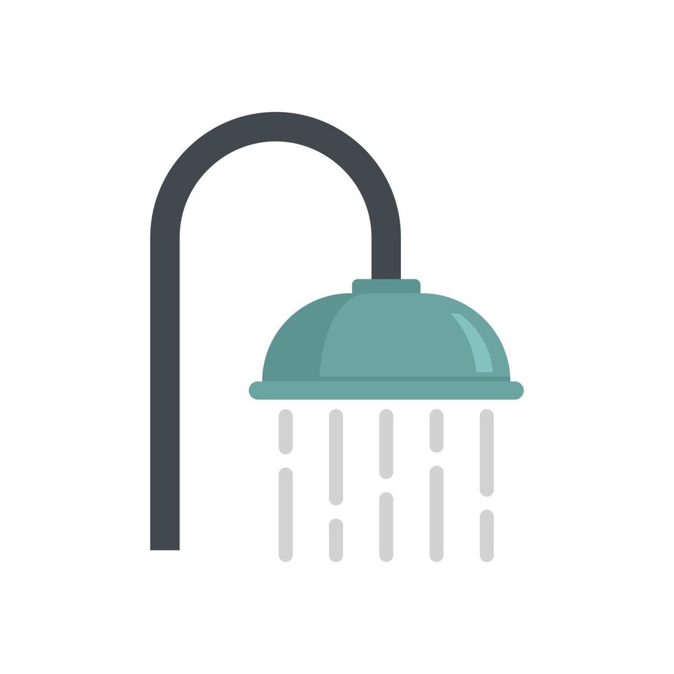 kamer onderhoud douche icoon vlak geïsoleerd vector
