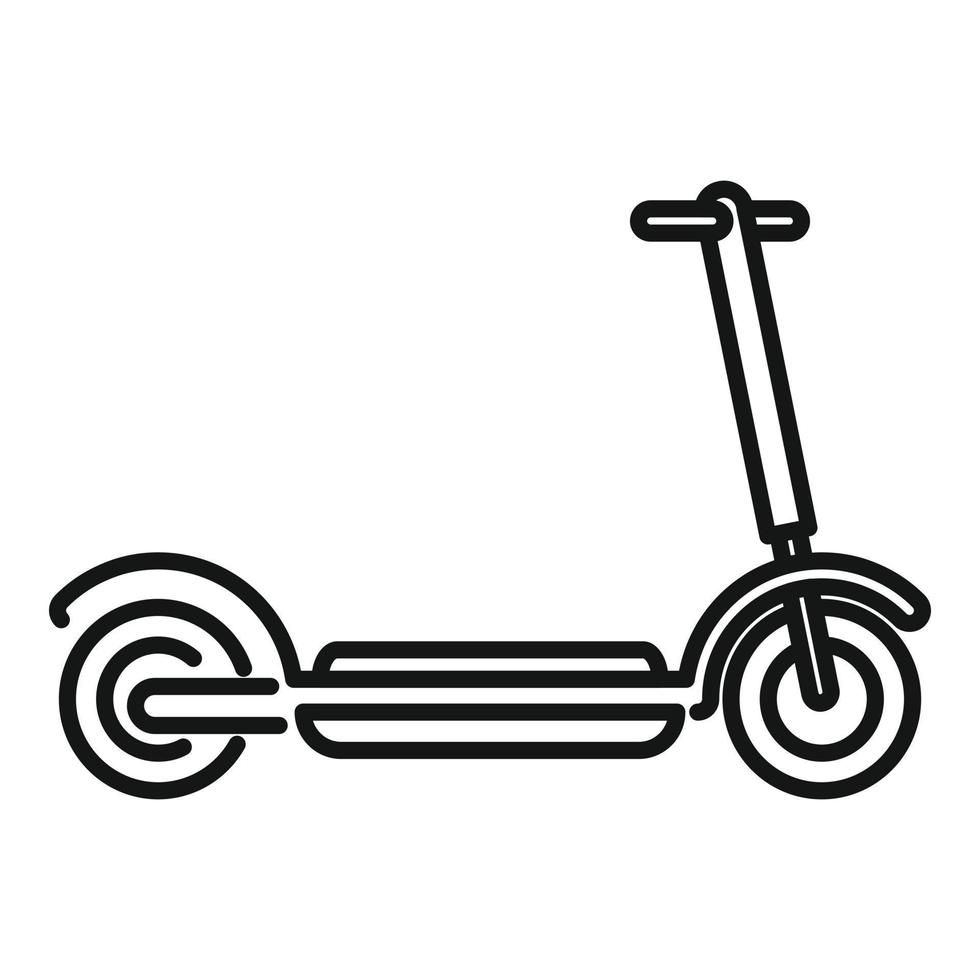 rijden elektrisch scooter icoon schets vector. trap fiets vector