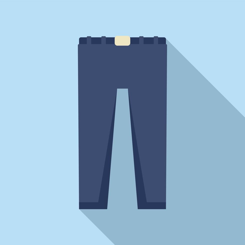 jeans broek icoon vlak vector. school- uniform vector