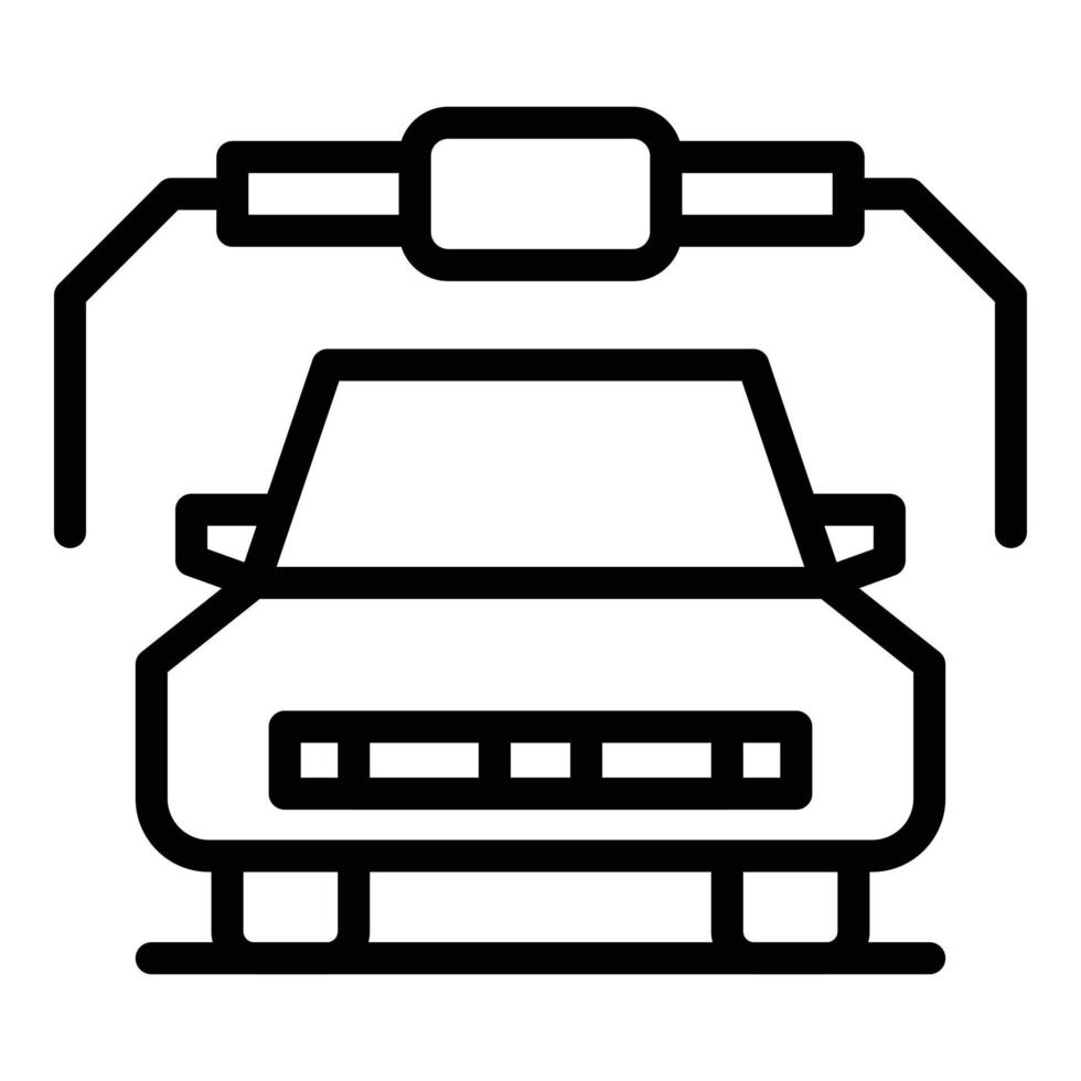 auto wassen icoon schets vector. onderhoud druk vector