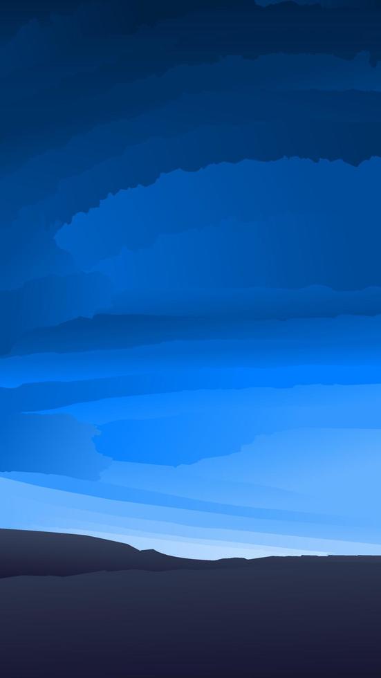 blauw nacht lucht vector illustratie. nacht cloudscape vector voor grafisch, behang, bronnen, bedrijf, ontwerp of decoratie. verticaal cloudscape nacht berg vector illustratie