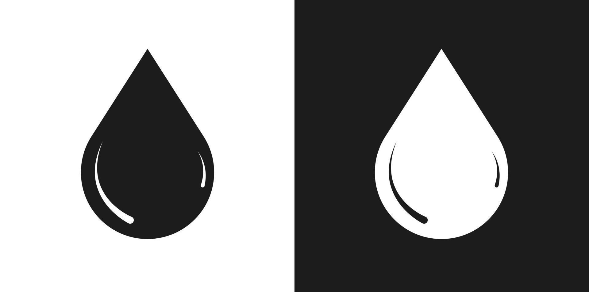 water druppels vloeistof illustratie vlak silhouet icoon vector