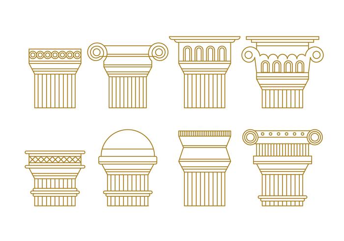 Gratis Roman Pillars Vector Pack