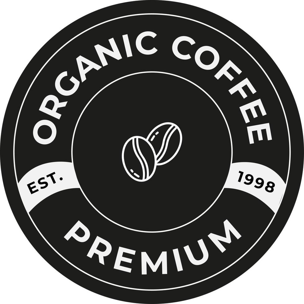 koffie vintage logo ontwerp vector