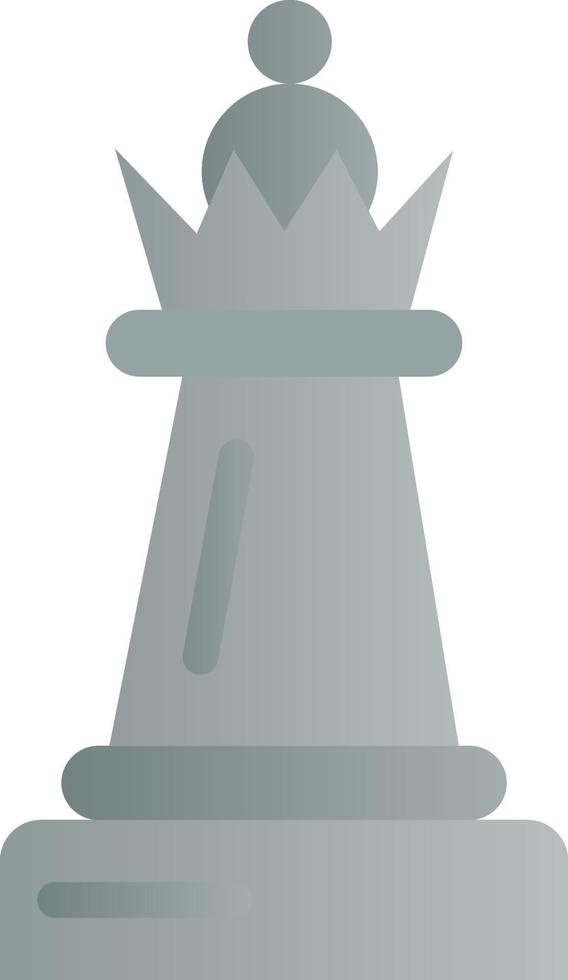 schaak koningin vector icoon ontwerp