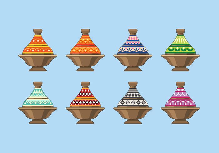 Tajine in Marokko vector