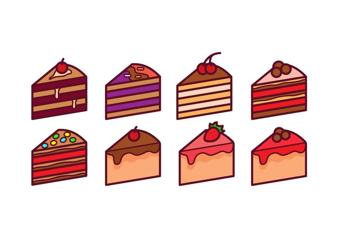 Cake Slice Vector Pack