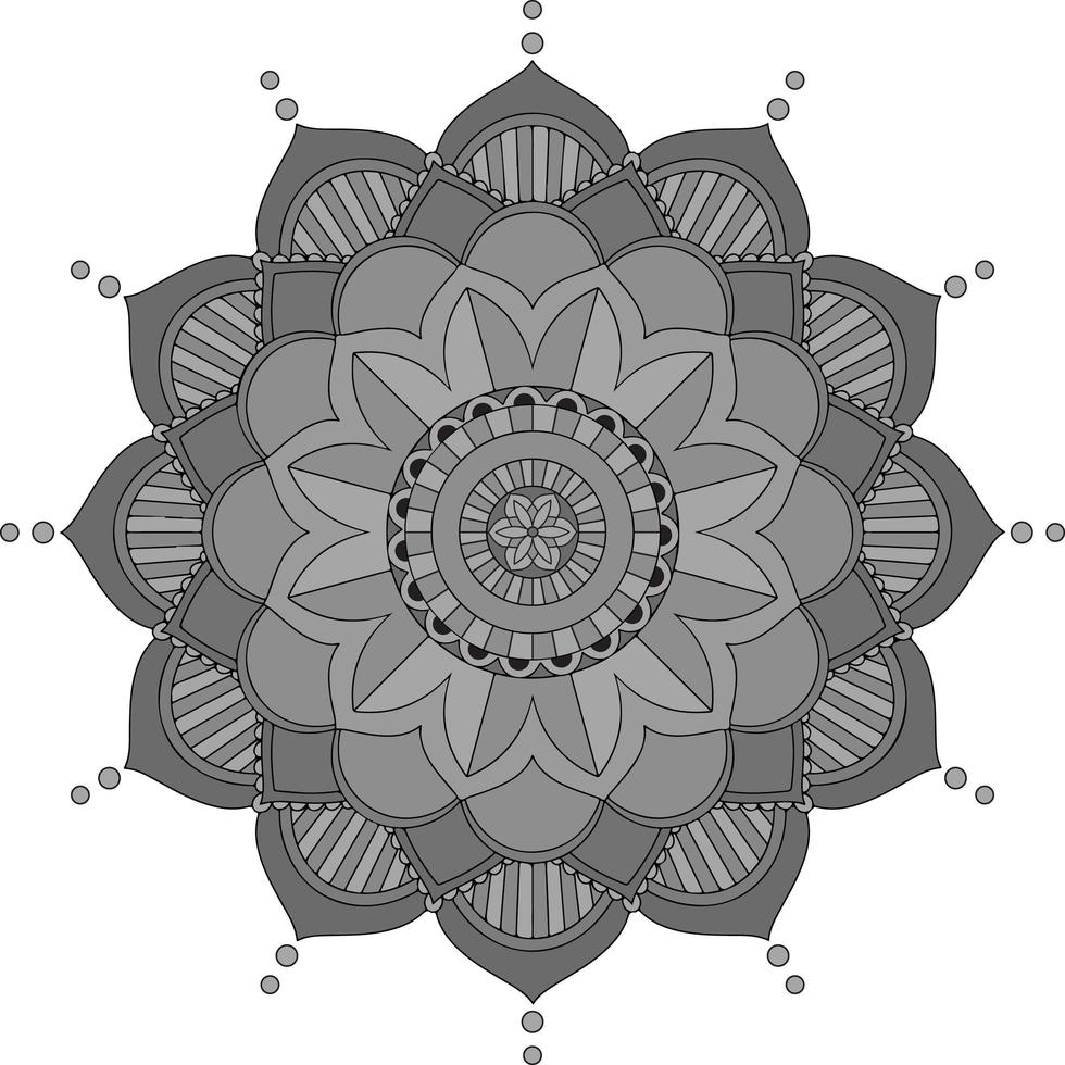 achtergrond sjabloon met mandala patroon ontwerp vector