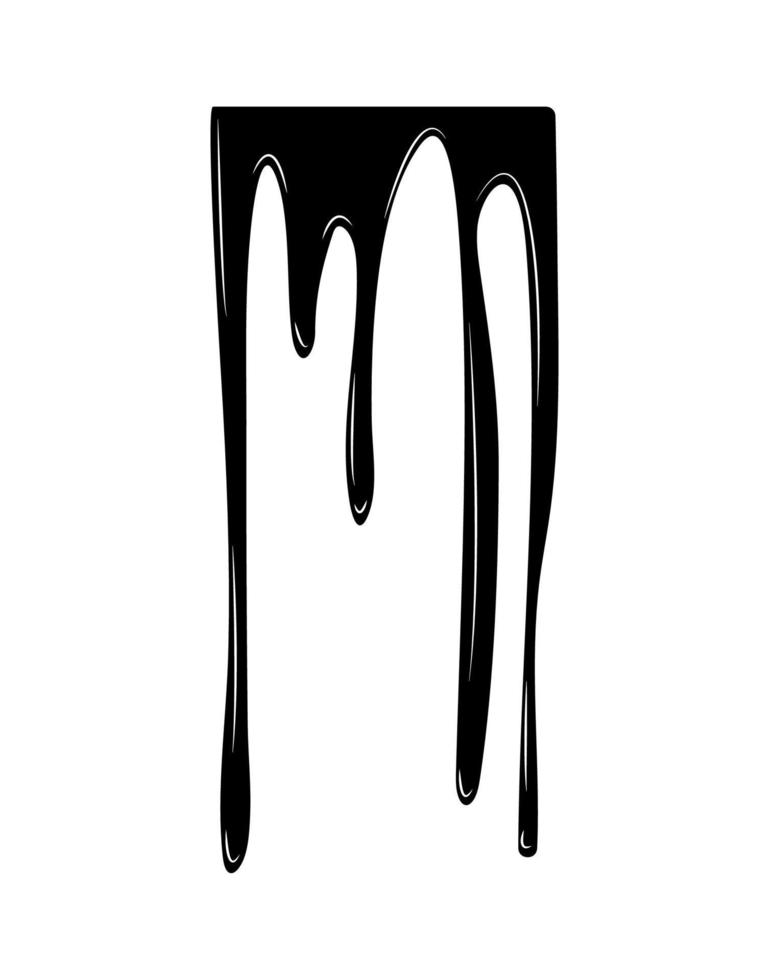 vector illustratie van zwart vlekken