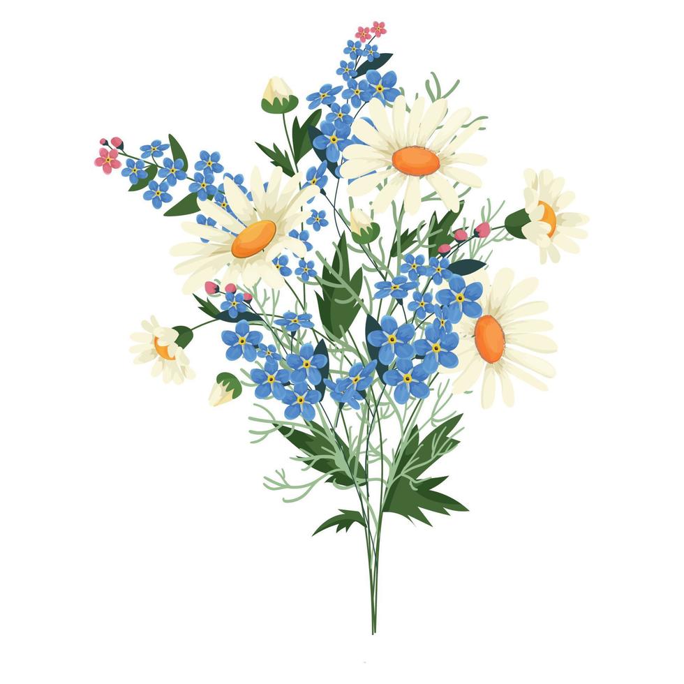 boeket bloemen vector