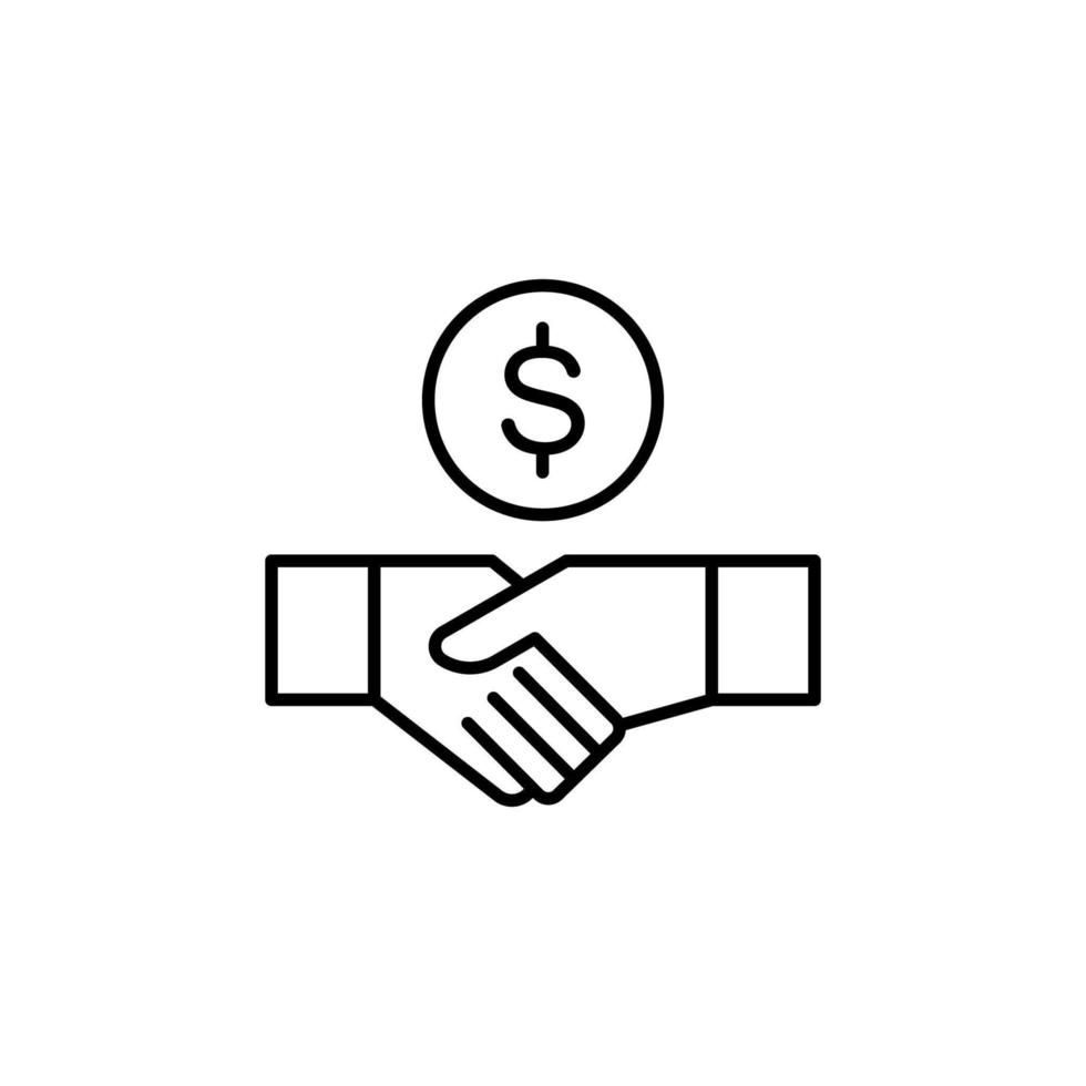 bezigheid deal pictogram vector