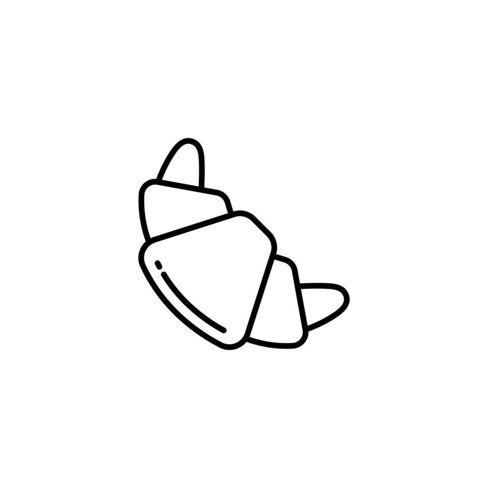 croissant vector pictogram