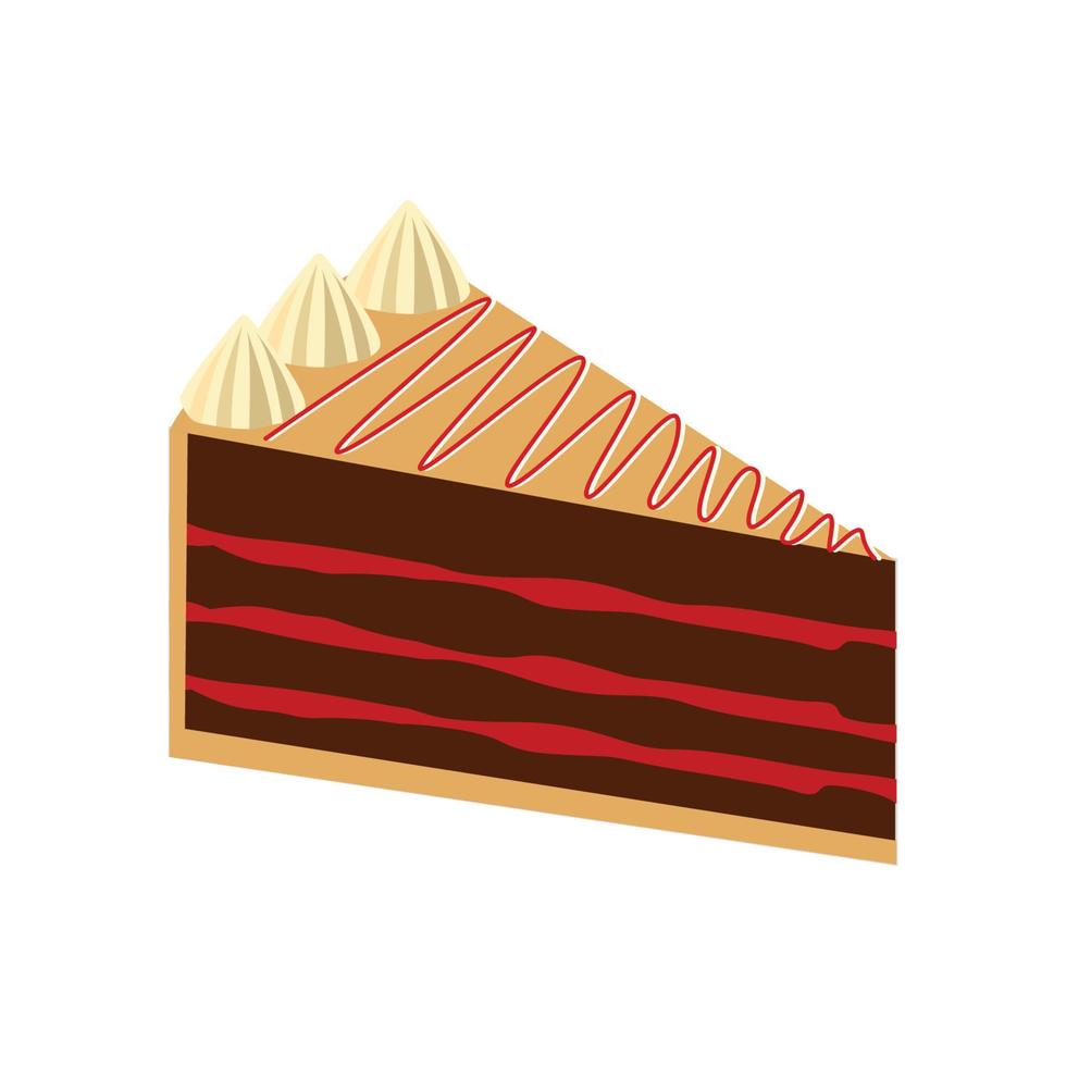 vector illustratie van taart