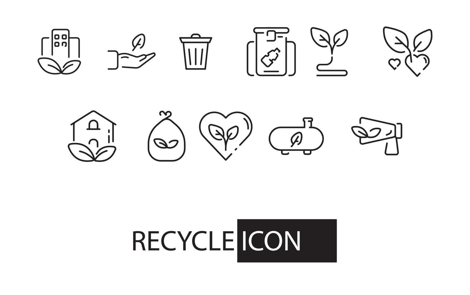 recycle icoon ontwerp vector illustratie natuur opslaan en natuurlijk element icoon