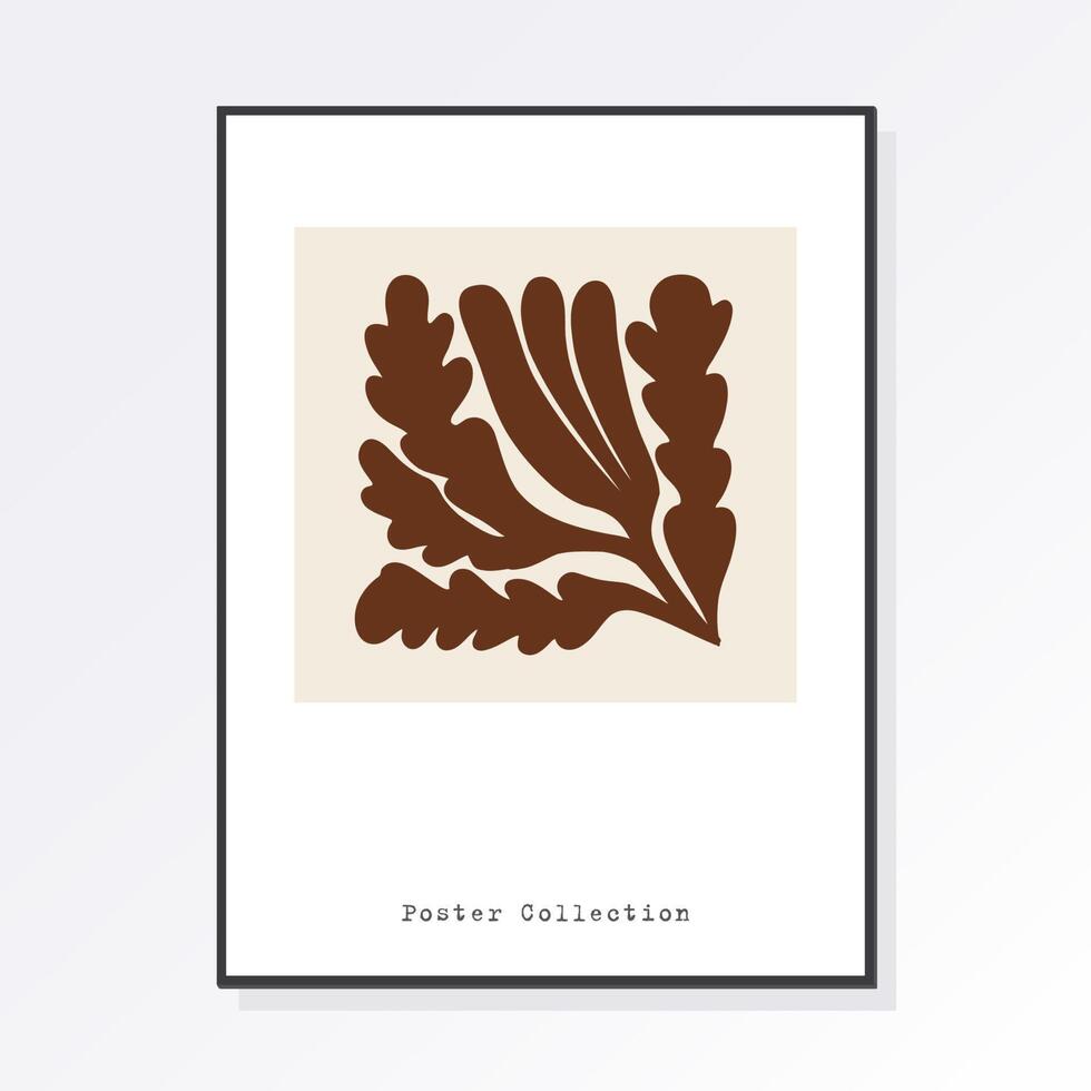 modieus matisse botanisch muur kunst met bloemen patronen in pastel kleuren, boho decor, minimalistische kunst, illustratie, poster, ansichtkaart. verzameling voor decoratie. reeks van abstract mode creativiteit. vector