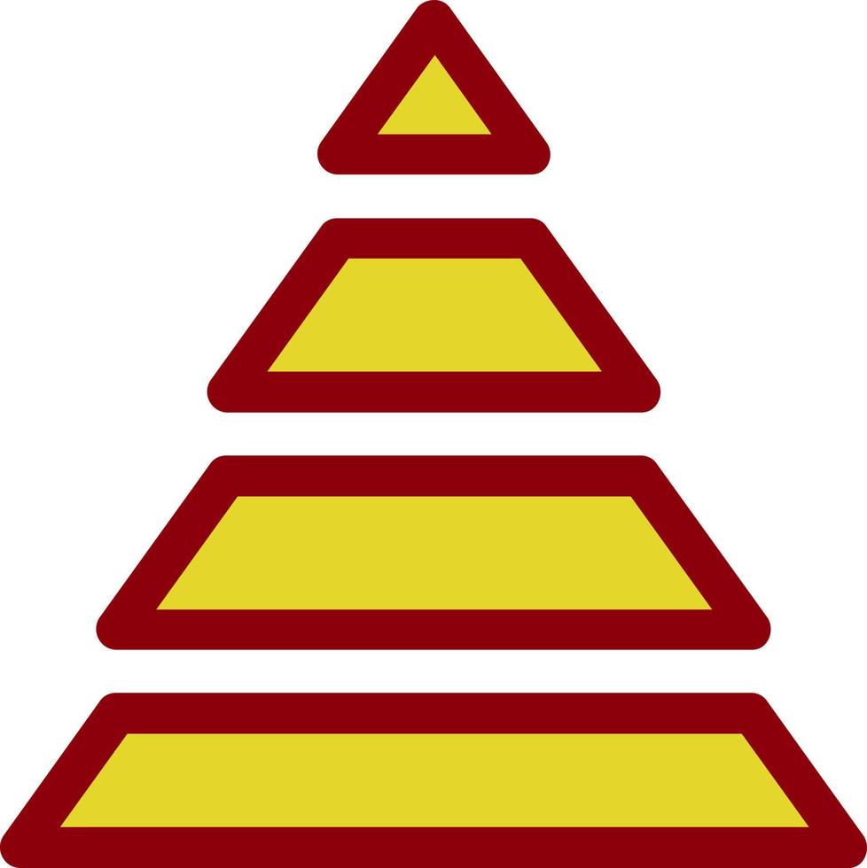 piramide tabel vector icoon ontwerp