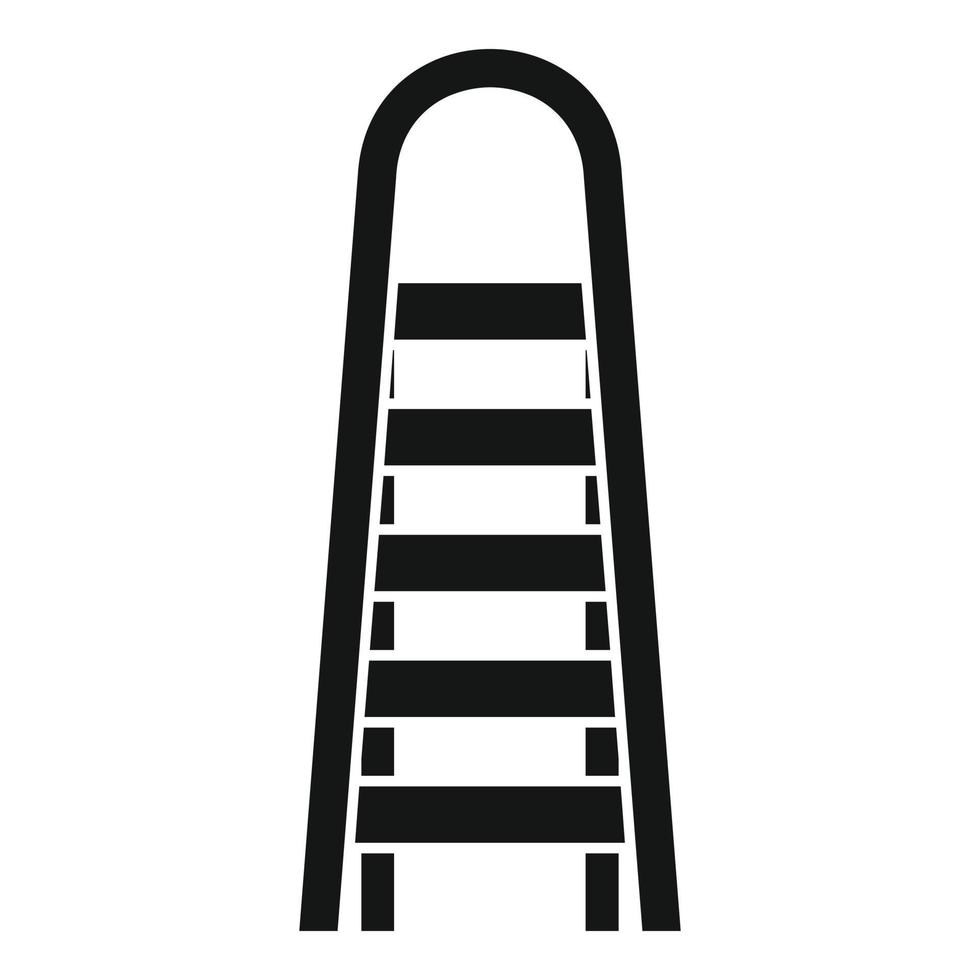 muur ladder icoon gemakkelijk vector. hout gereedschap vector