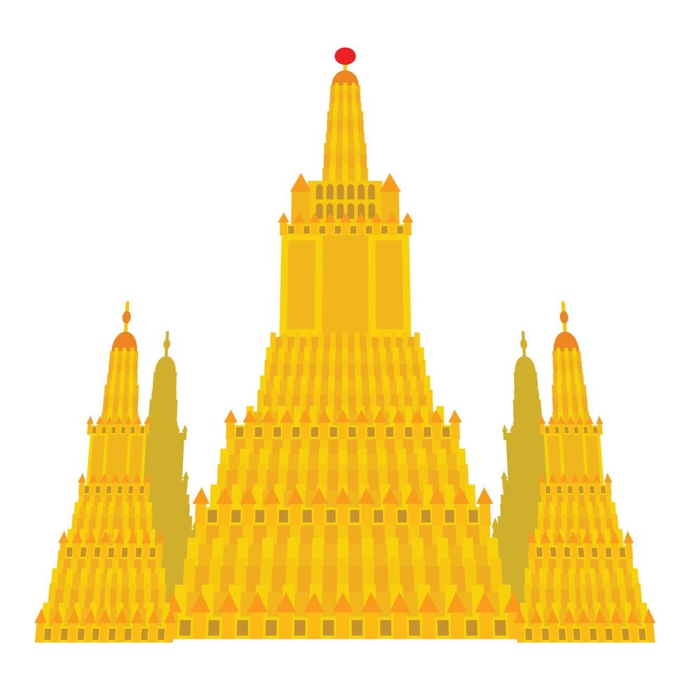 virupaksha tempel icoon, tekenfilm stijl vector