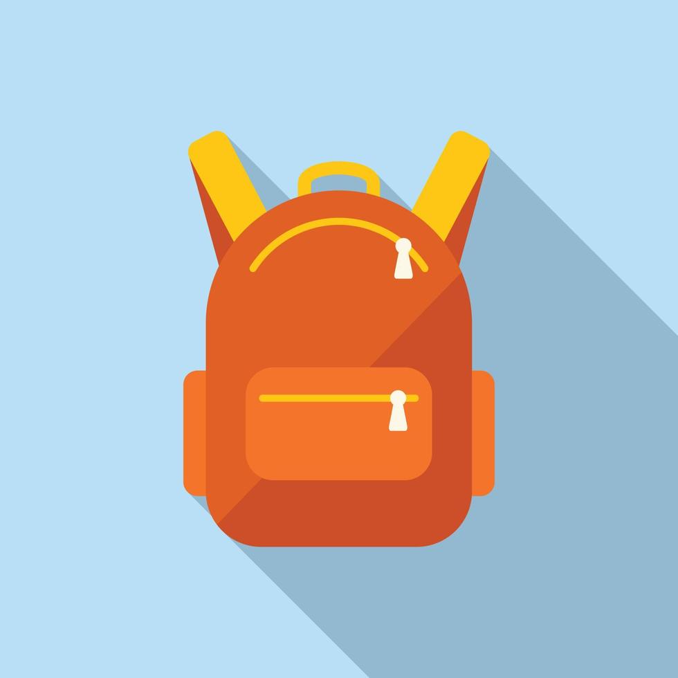 school- rugzak icoon vlak vector. papier het formulier vector
