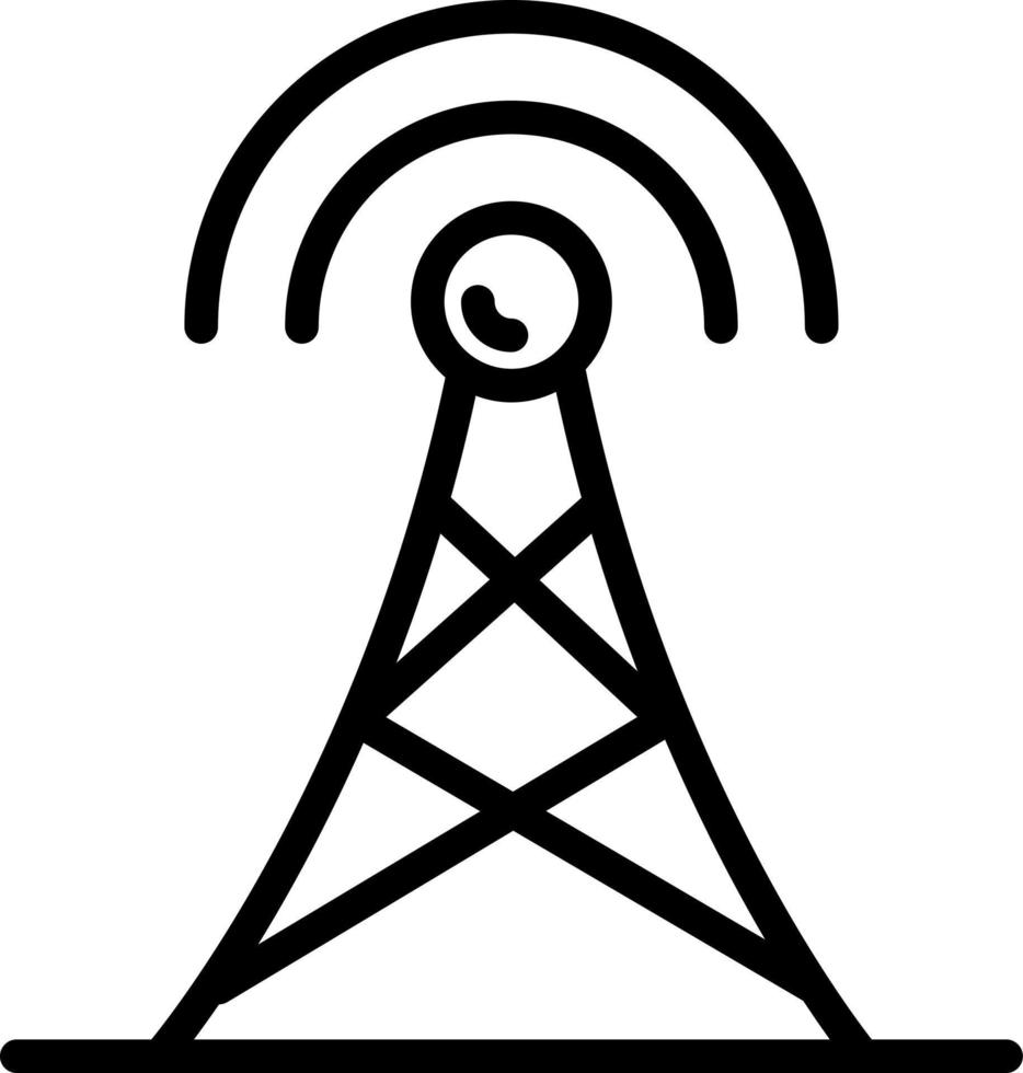 lijn icoon voor antenne vector