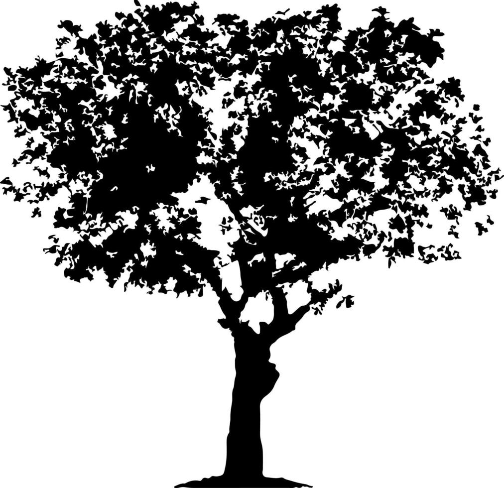 silhouet van bomen voor de website, voor afdrukken. vector grafiek illustratie